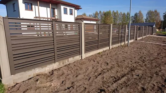 Horizontālie koka žogi — 7