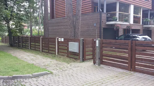 Horizontālie koka žogi — 21