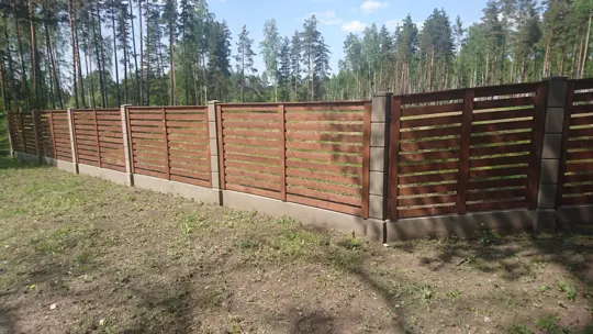 Horizontālie koka žogi — 38