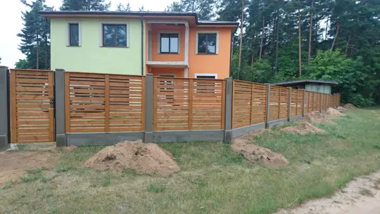 Horizontālie koka žogi — 57