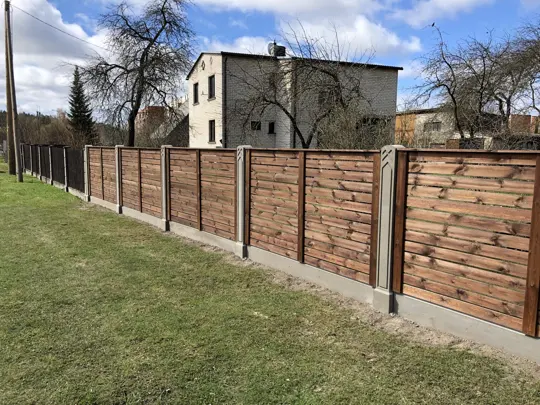 Horizontālie koka žogi — 74