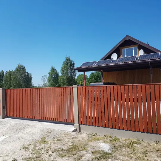 Vertikālie koka žogi — 5
